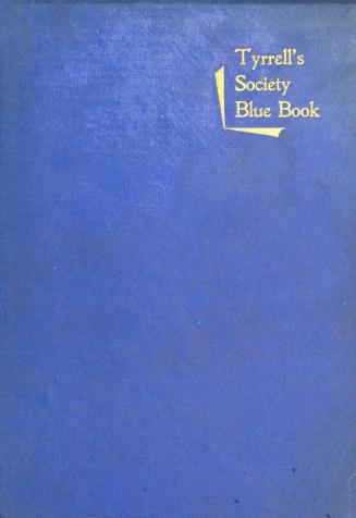 The Society blue book, Toronto: a social directory 1902