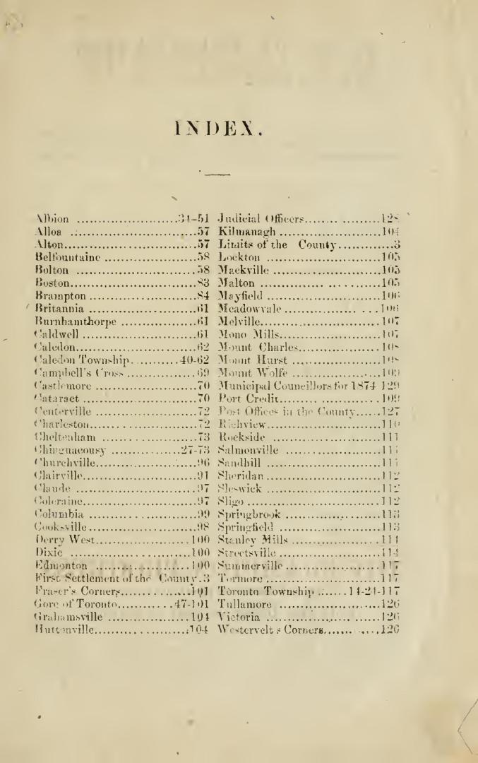 Directory of the County of Peel