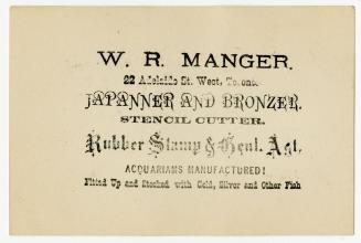 W.R. Manger Japanner and Bronzer