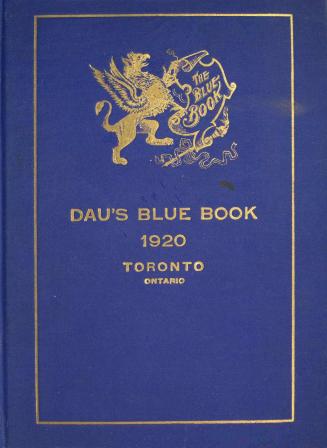The Society Blue Book, Toronto