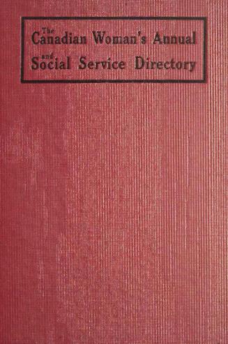 Canadian woman's annual, and social service directory