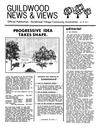 Guildwood news & views, volumes 70-72