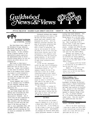 Guildwood news & views, volumes 78-79