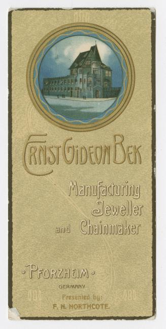 Ernst Gideon Bek manufacturing jewller and chainmaker