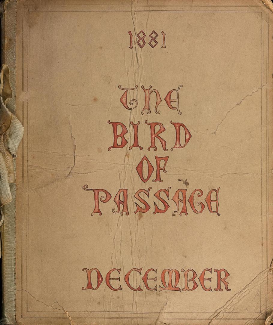 Bird of Passage, December 1881.