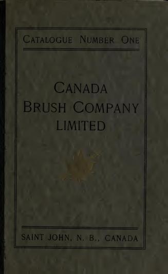Illustrated catalogue and price list of brushes manufactured by Canada Brush Co