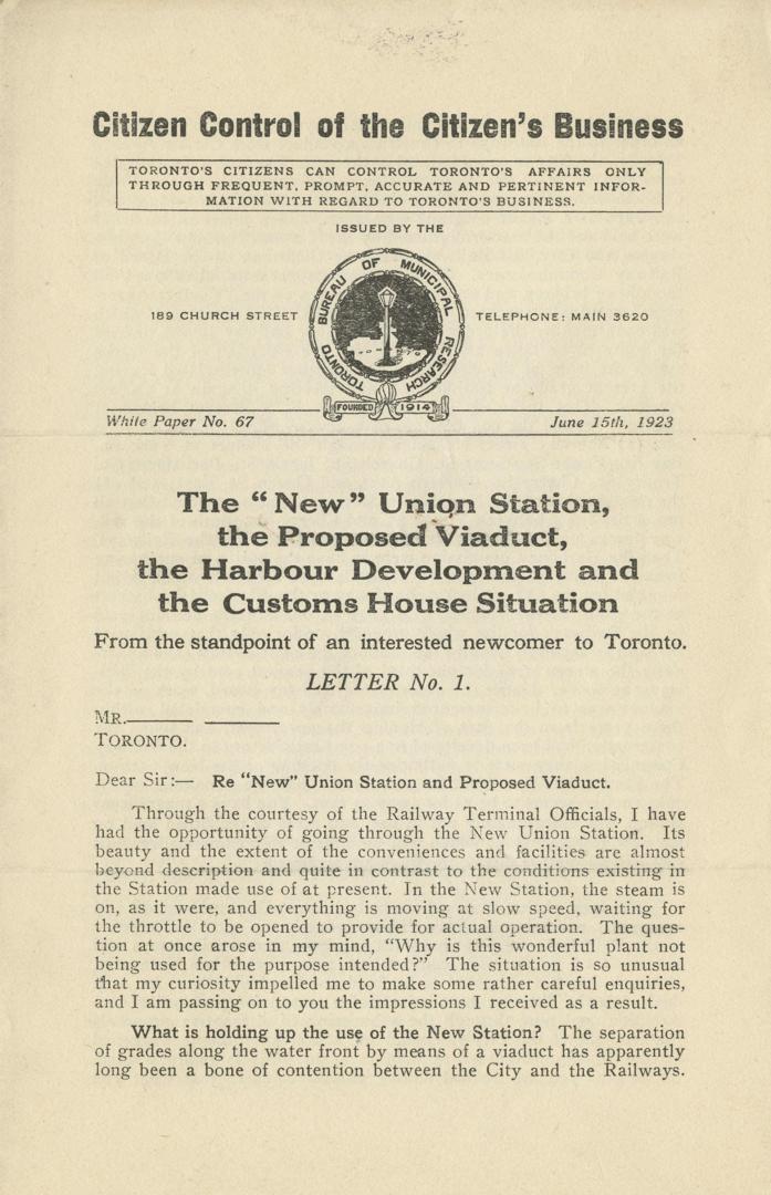 White paper no. 67