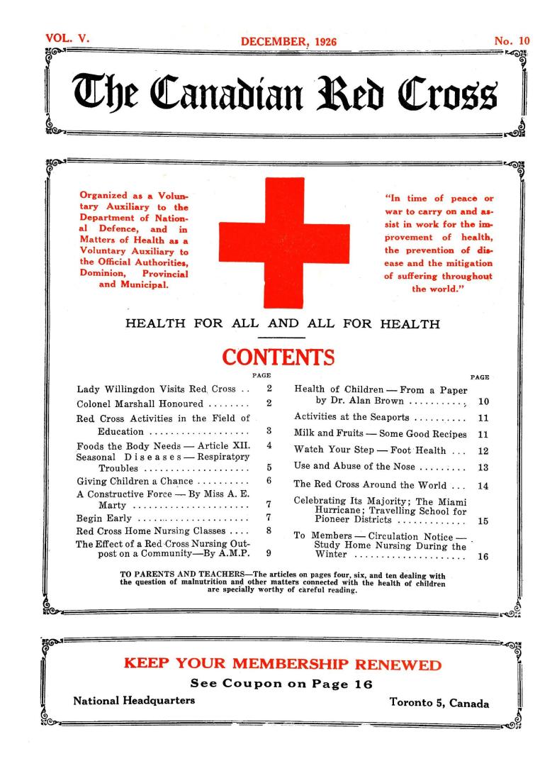 Canadian Red Cross (volume V, number 10)
