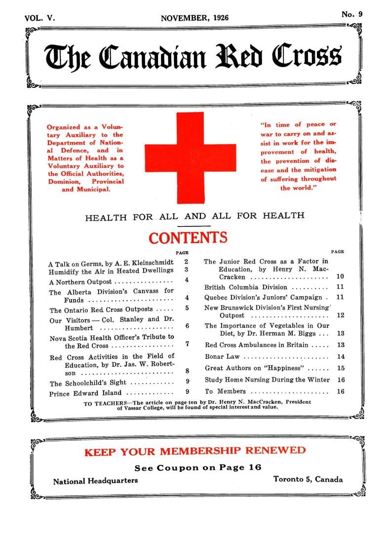 Canadian Red Cross (volume V, number 9)