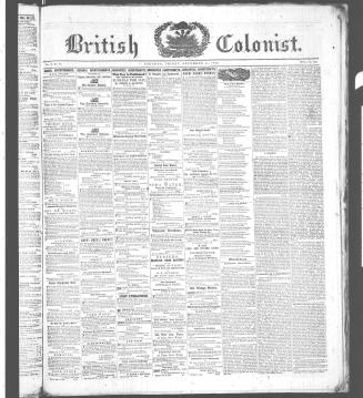 British Colonist December 11, (1846)