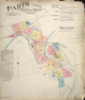 Fire insurance plan of Paris, Brant County, Ont