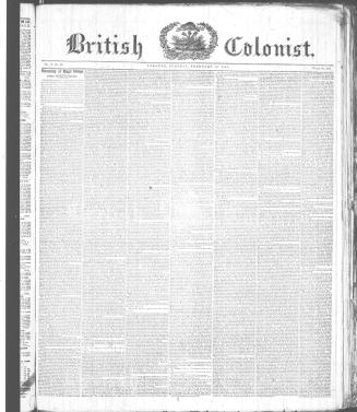 British Colonist (February 10, 1846)