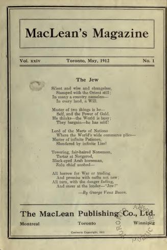 Maclean's, May-October 1912