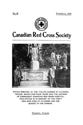 Bulletin Canadian Red Cross Society, number 45 (June-July, 1919)