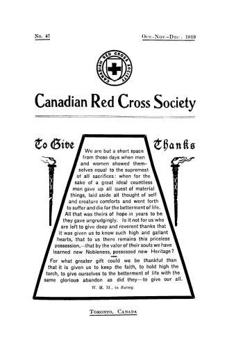 Bulletin Canadian Red Cross Society, number 47 (Oct