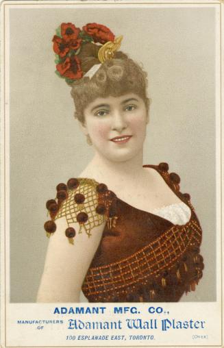 Woman in a wine coloured dress with decorative short sleeves. Her light brown hair is done up i ...