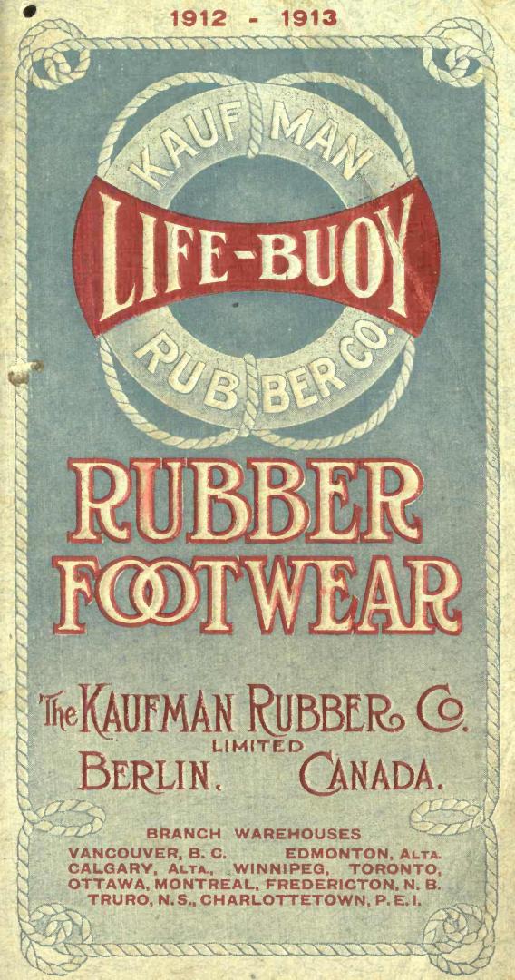Catalogue of Life-Buoy brand rubber footwear
