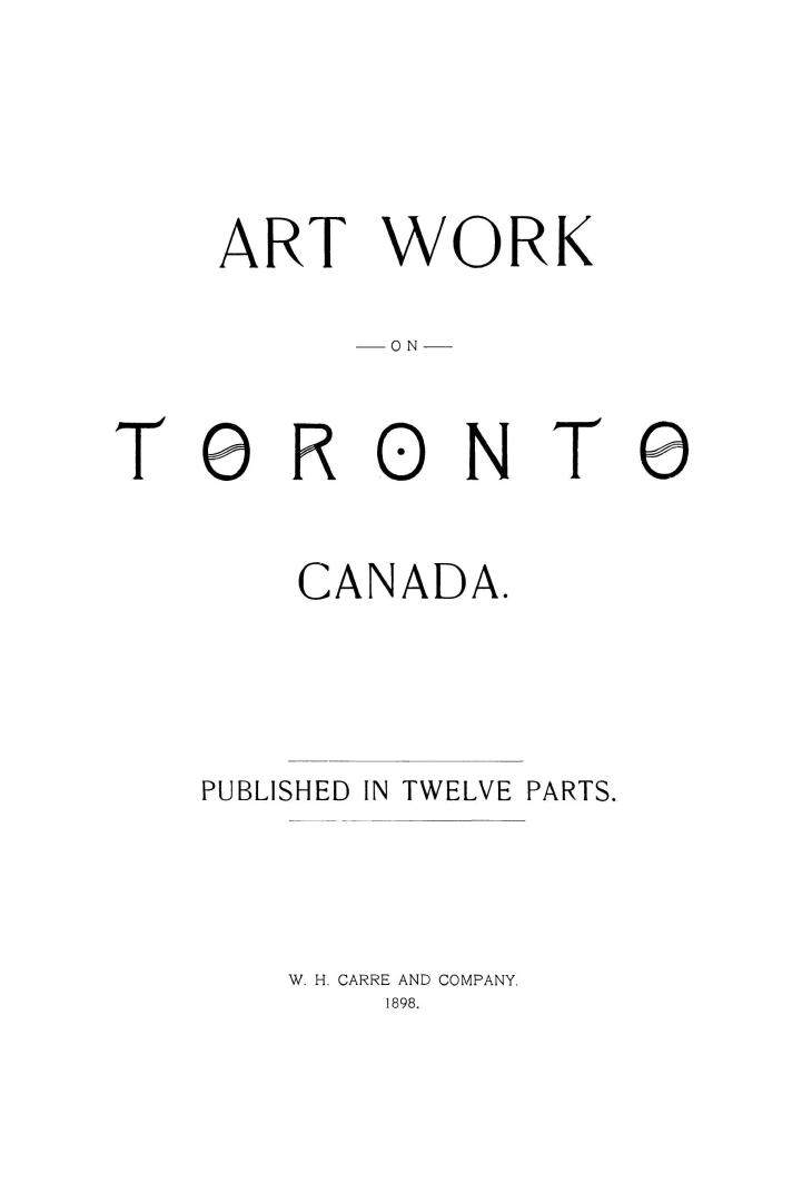 Art work on Toronto, Canada