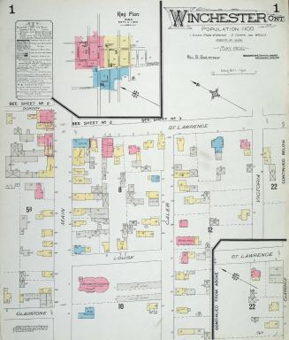 Fire insurance plan of Winchester, Ont