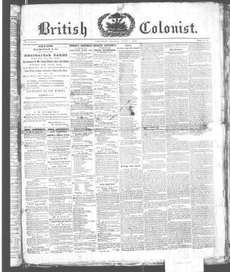 British Colonist July 03, (1846)