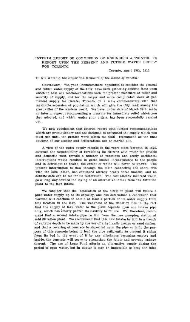 Image shows the first page of an Interim Report.