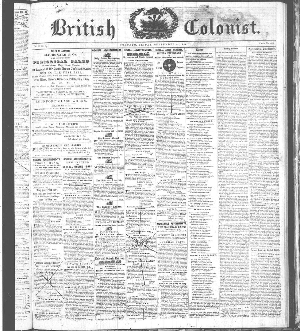 British Colonist September 04, (1846)