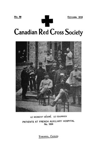 Bulletin Canadian Red Cross Society, number 39 (October, 1918)