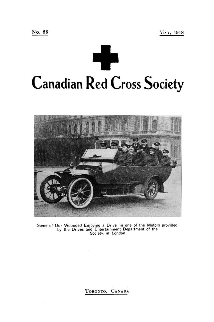 Bulletin Canadian Red Cross Society, number 36 (May, 1918)