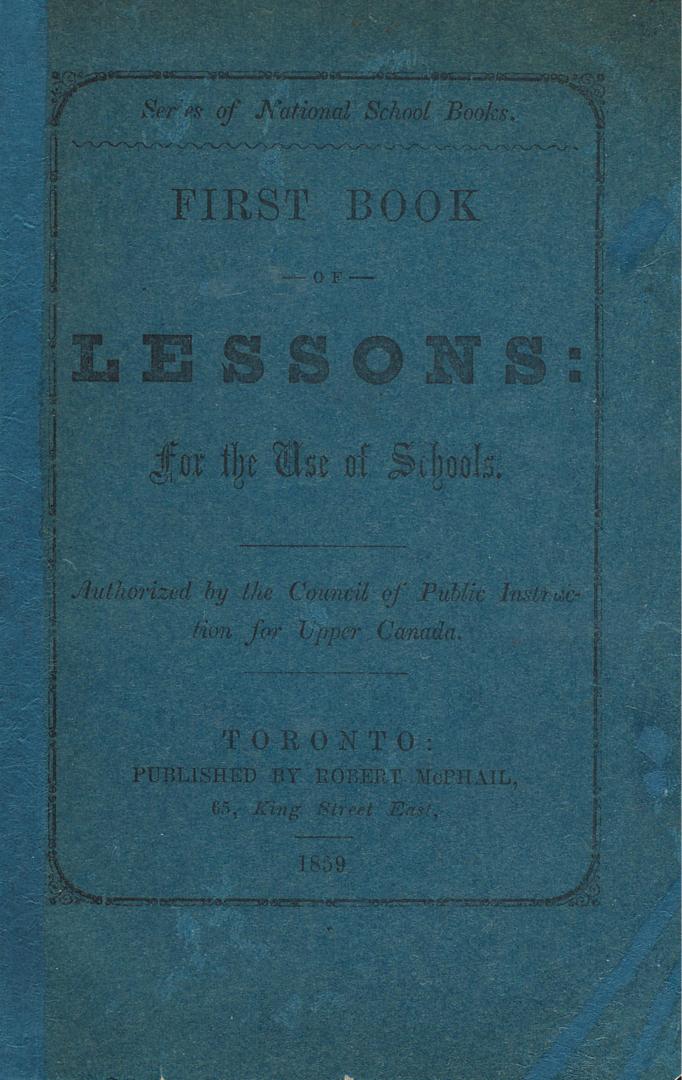 First book of lessons, for the use of schools.