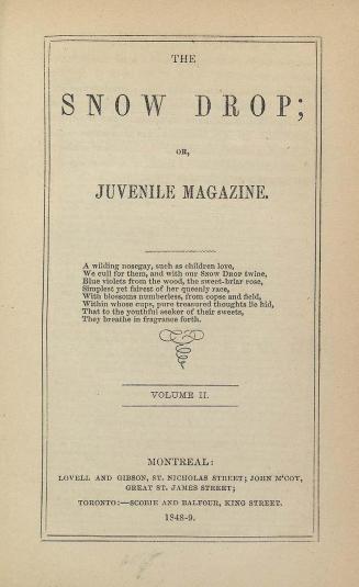 The Snow drop, or, Juvenile magazine