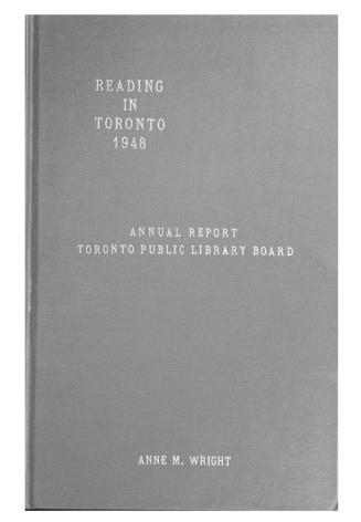Toronto Public Library Board. Annual report 1948