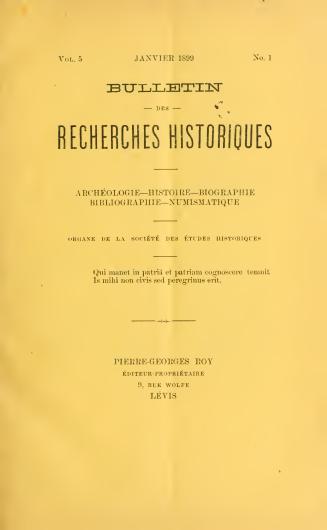 Recherches historiques