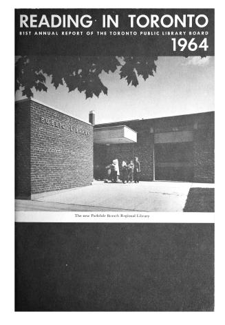 Toronto Public Library Board. Annual report 1964