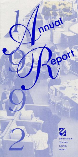 Metropolitan Toronto Library Board. Annual report 1992