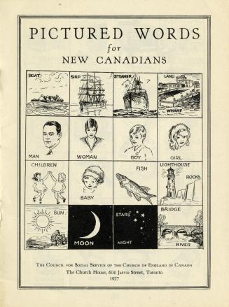 Pictured words for New Canadians