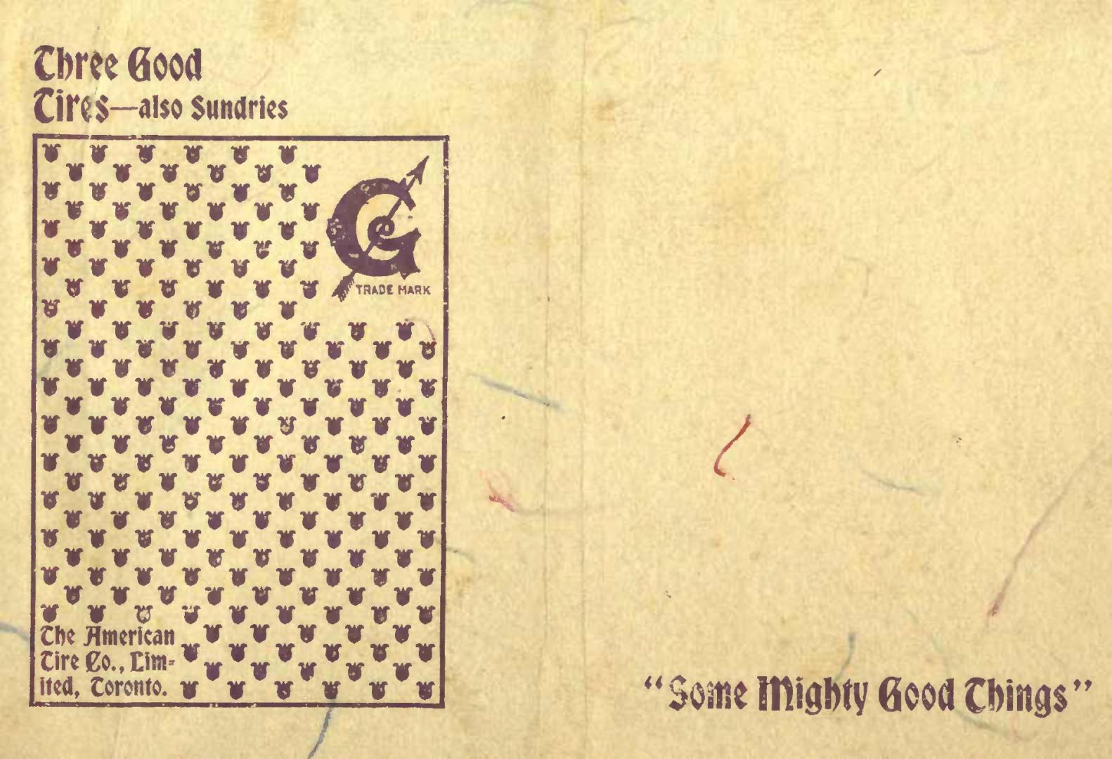 Three good tires -- also sundries : [catalogue]