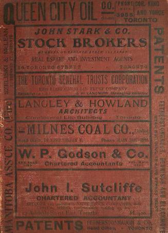 The Toronto City Directory 1908
