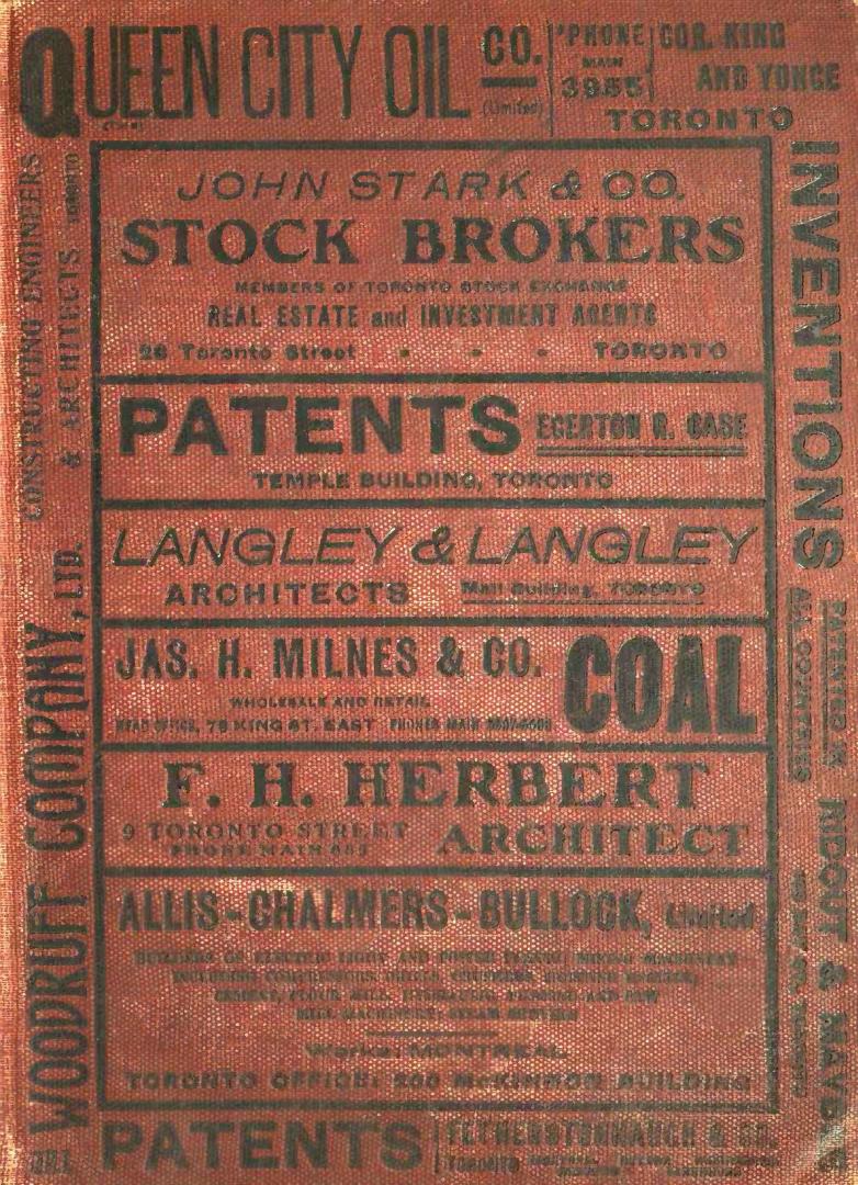 The Toronto City Directory 1906