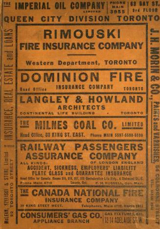 The Toronto City Directory 1913