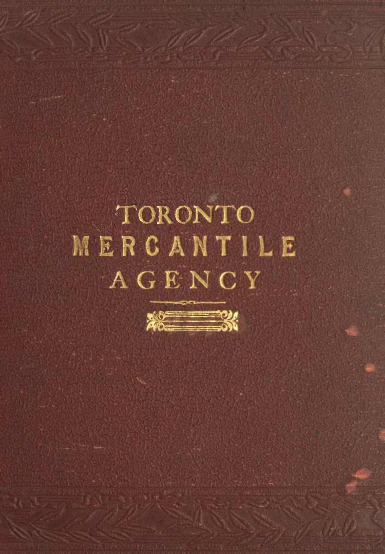 Toronto mercantile register