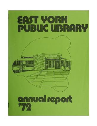 East York Public Library (Ont.). Annual report 1972