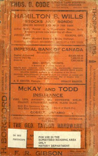 Vernon's district of Temiskaming : alphabetical, business and farmers' directory