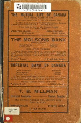 Vernon's city of Woodstock street, alphabetical, business and miscellaneous directory 1920
