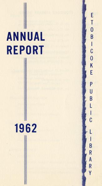Etobicoke Public Library. Annual Report 1962