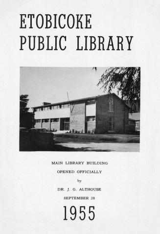 Etobicoke Public Library. Annual Report 1955