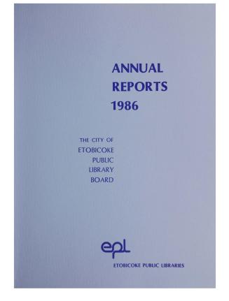 Etobicoke Public Library. Annual Report 1986