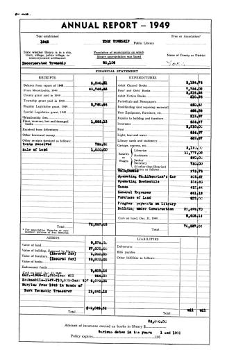 York Public Library (Ont.). Annual report 1949