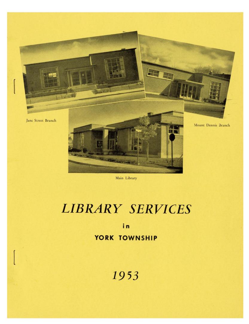 York Public Library (Ont.). Annual report 1953