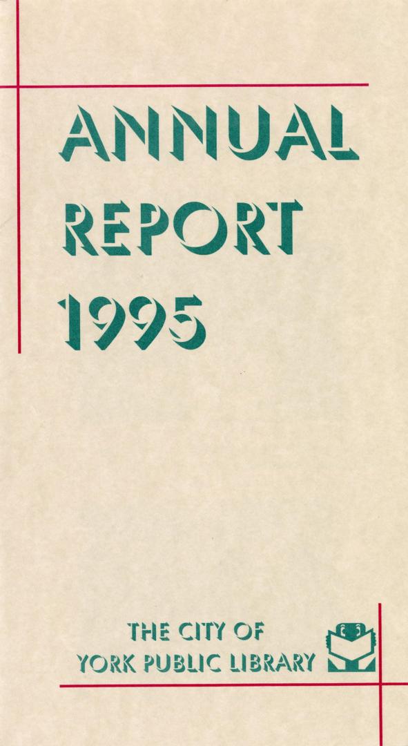 York Public Library (Ont.). Annual report 1995