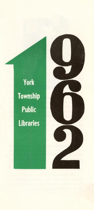 York Public Library (Ont.). Annual report 1962